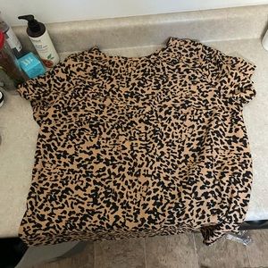 cheetah dress top